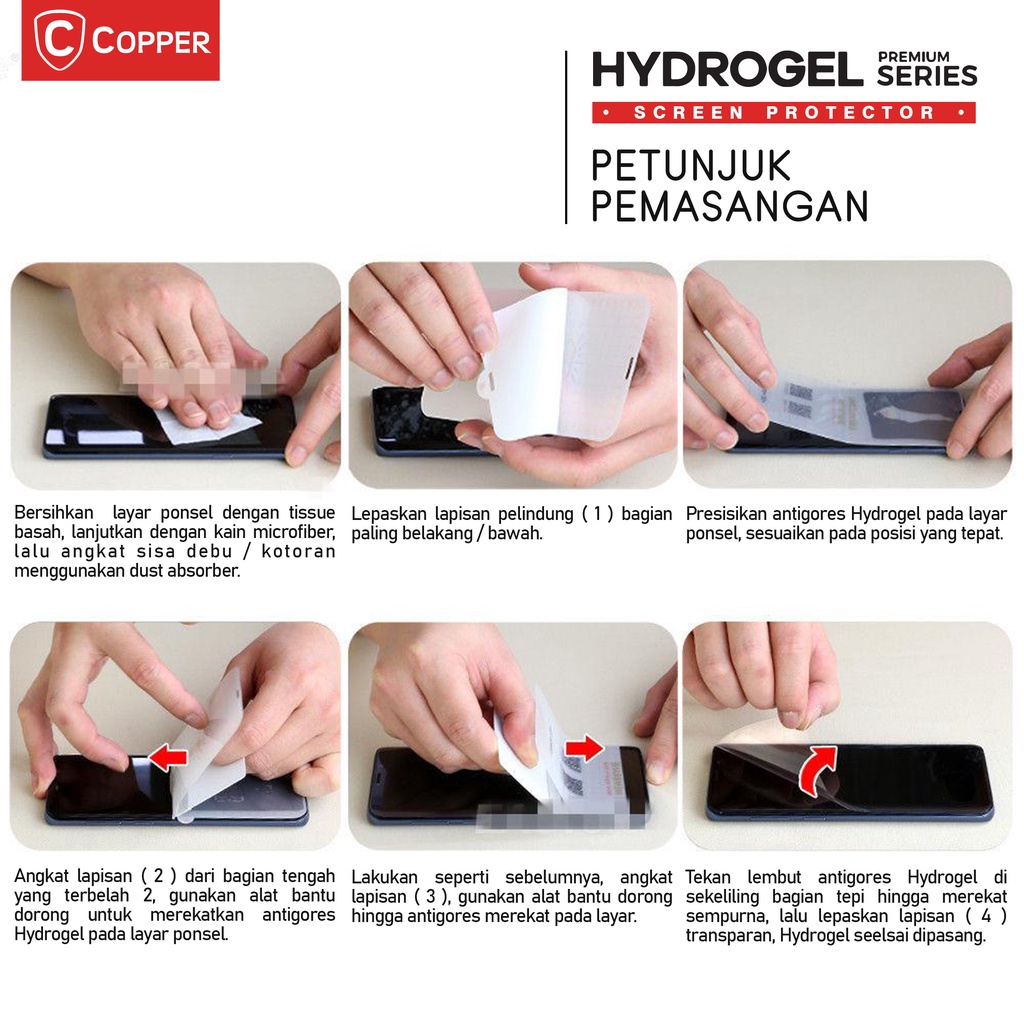 COPPER CLEAR Samsung Z Fold 4 - Anti Gores Hydrogel | Not Tempered Glass