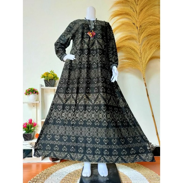 Gamis jumbo denim jeans