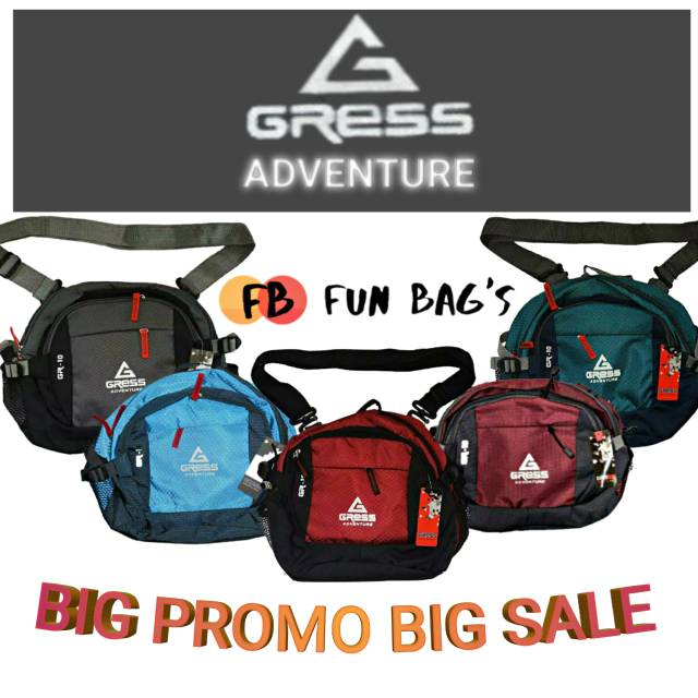 Tas Selempang dan pinggang gress adventure big sejak 2017