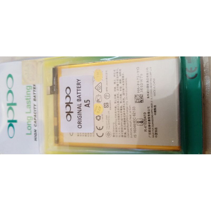 battery oppo tanam A5S/A3S/A7/A5 2020/R107