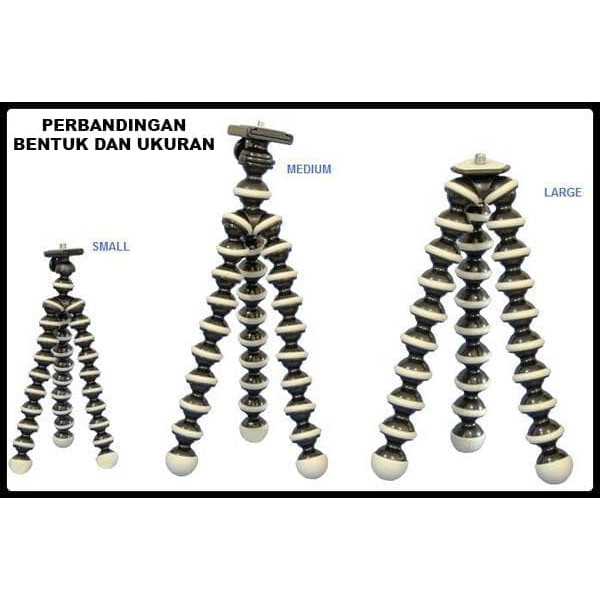 Gorilla Pod Flexible Tripod Kamera Dslr Ukuran L Besar Jumbo Large