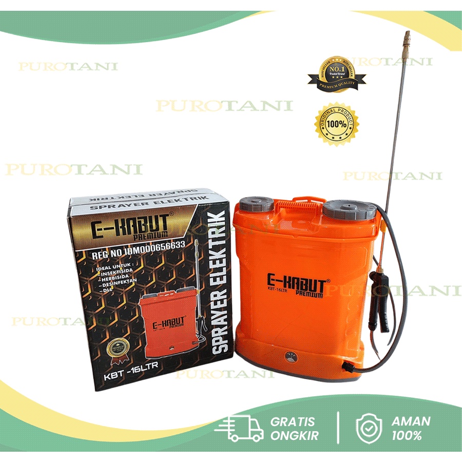 E-Kabut Tangki Sprayer E kabut Elektrik Premium