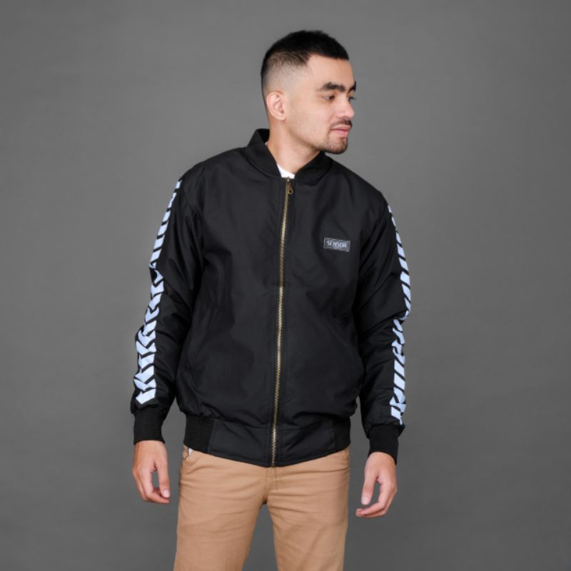 Jaket Bomber Pria / Jaket Bomber Pria List Two Sensor Terlaris / Jaket Bomber Pria SNSR Terbaru