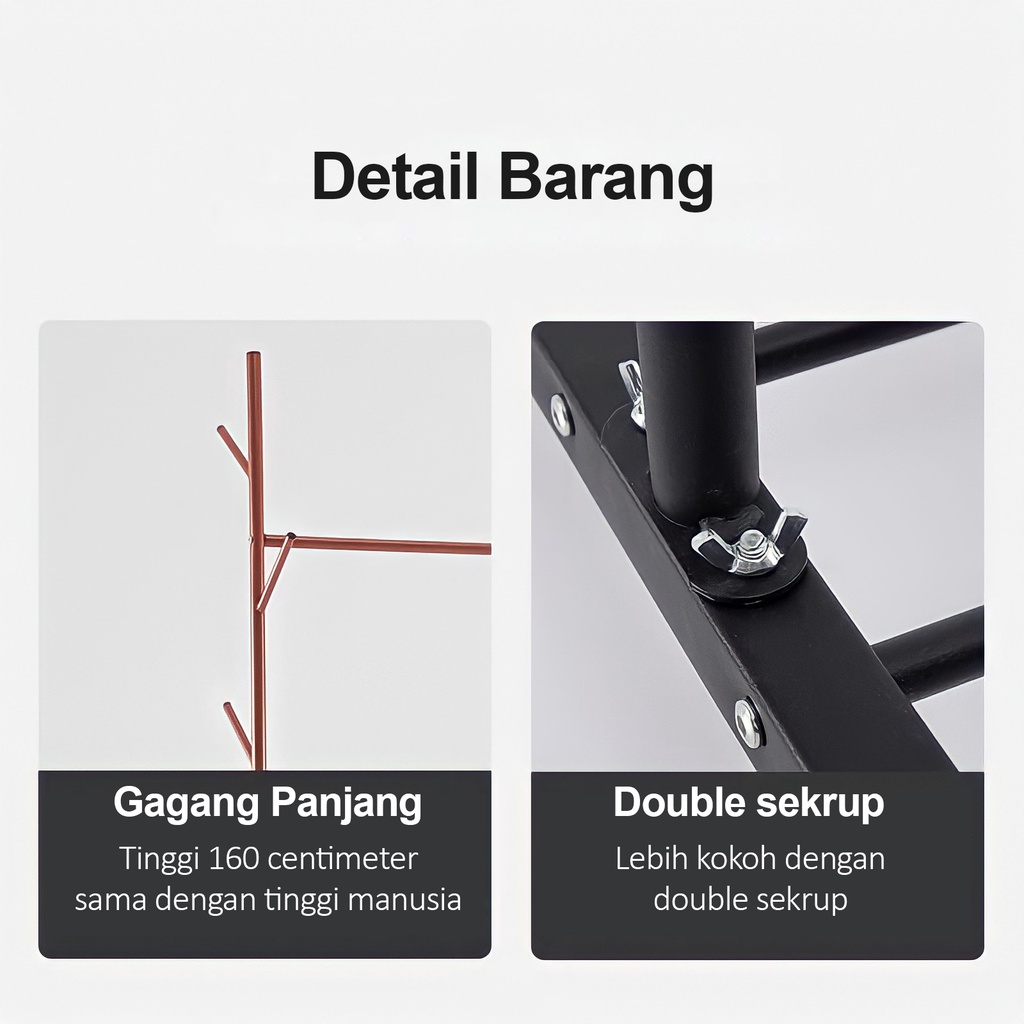 Rak Baju Gantungan Besi Stand Hanger - FHS88