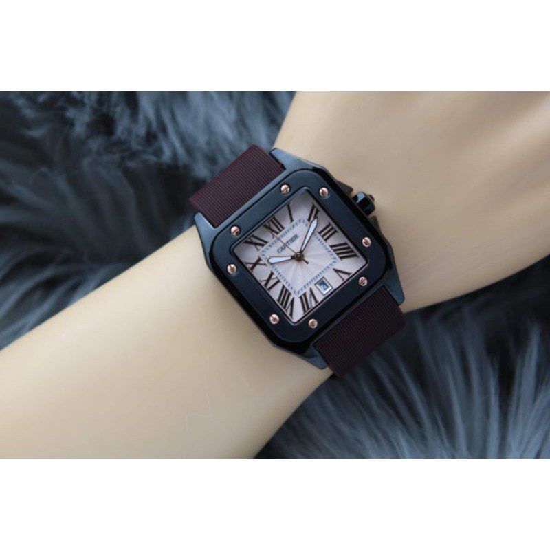 jam tangan new CARTI3R case full hitam. 3.7cm @190