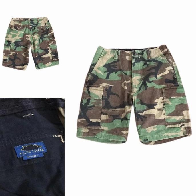 Celana cargo pendek camo big size polo ralph lauren original Termurah