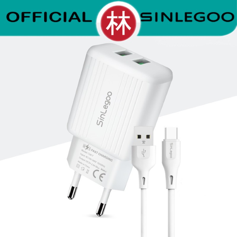 Sinlegoo CUK-T Wall Charger Single Output &amp; Data Cable Type-C