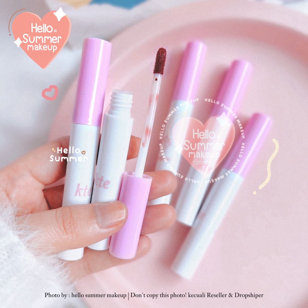 𝐌𝐀𝐓𝐓𝐄 𝐋𝐈𝐏𝐆𝐋𝐎𝐒𝐒 - KTE Strawberry Fruit Eliminate Matte Lipgloss Tahan Lama Creamy Lembut 5ml