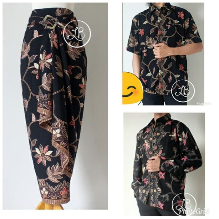 Couple Kemeja Hem Pendek Rok Lilit Trendy