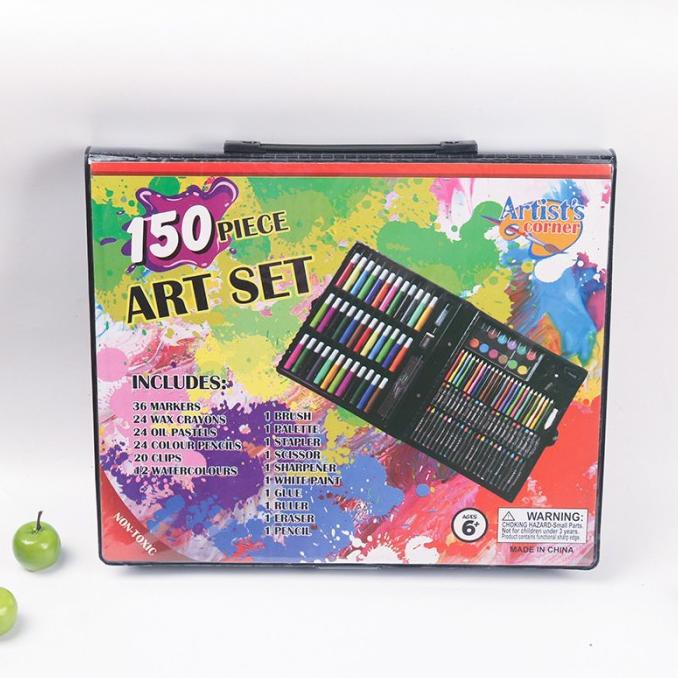 

150 Pcs Set Alat Menggambar Anak-Anak Isi Spidol Cat Air Krayon