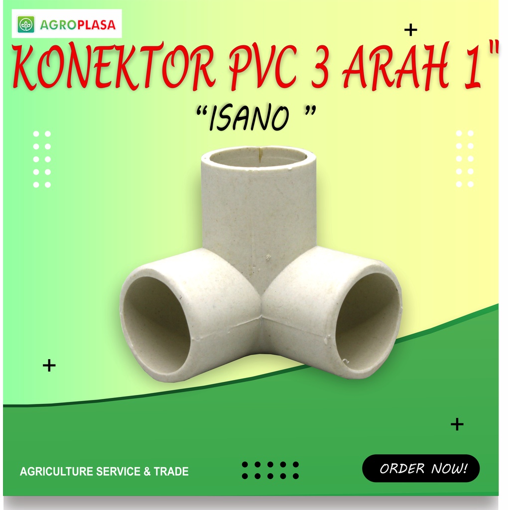 Konektor Pvc untuk Paralon 3 arah 1" Isano