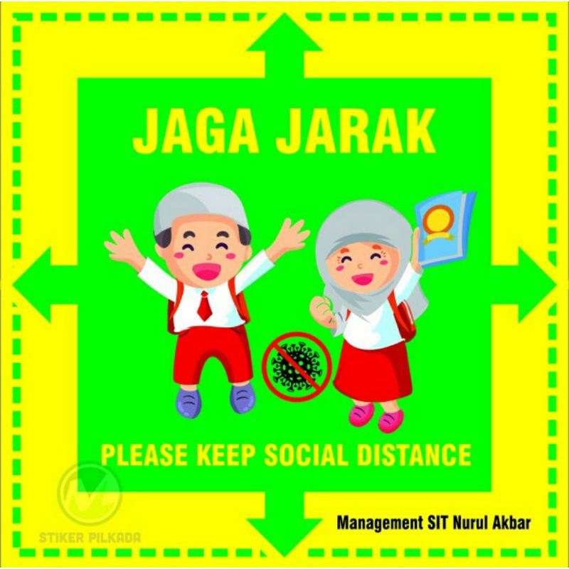 

STIKER VINYL JAGA JARAK SEKOLAH SD CUSTOM 20x20cm