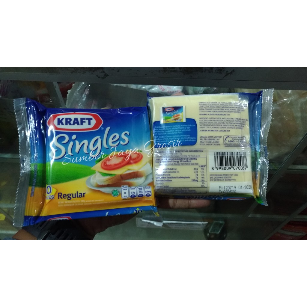 

KRAFT SINGLES 5 DAN 10 SLIES REGULAR