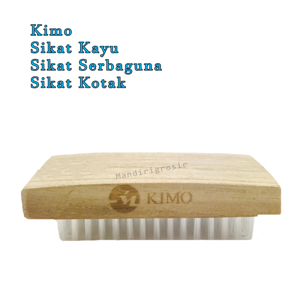 Kimo*Sikat Baju*Sikat kayu*Sikat Serbaguna*Sikat kotak*Uk.10x4.3cm