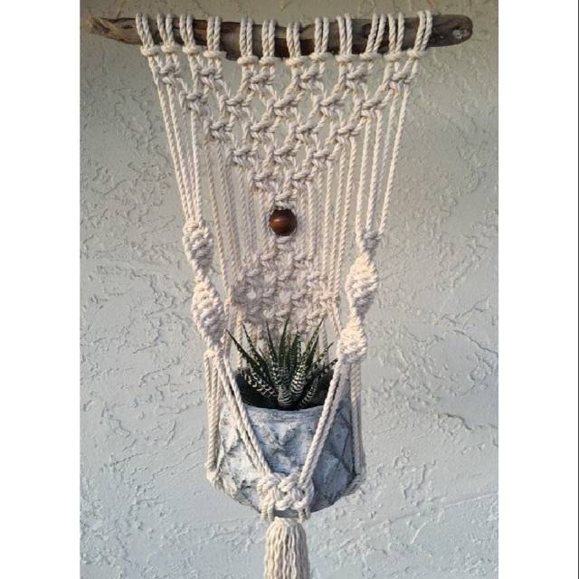 READY STOK) macrame P0t gantung/ macrame plant hanger