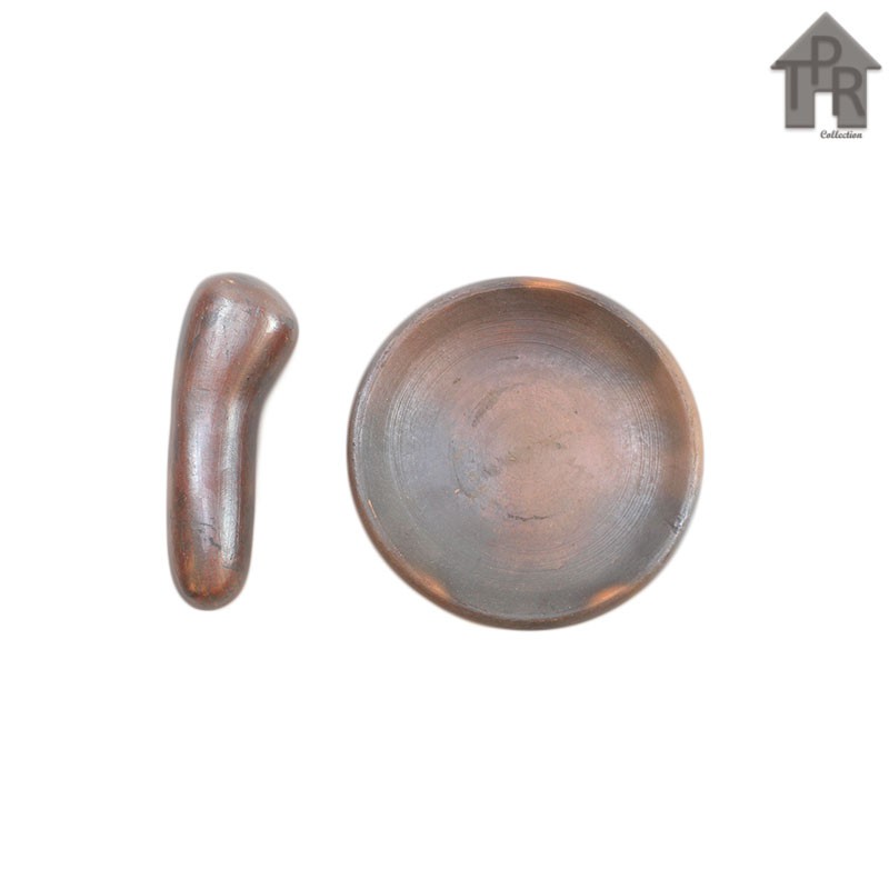 Gerabah | Cobek / Cowek / Cowet / Piring Tanah Liat Natural - D14