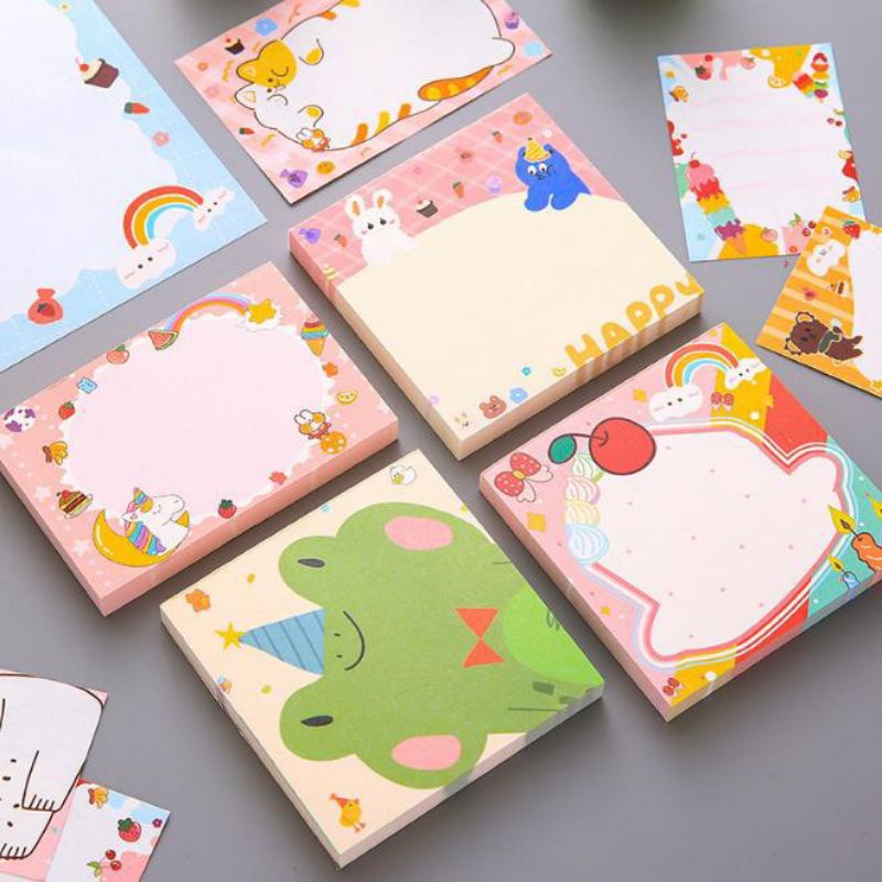 

Memo pad motif / sticky note 100 lembar notes mini pad