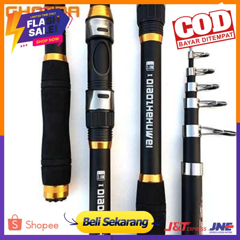 GHOTDA Joran Pancing Portable Carbon Fiber Telescopic - CF3000