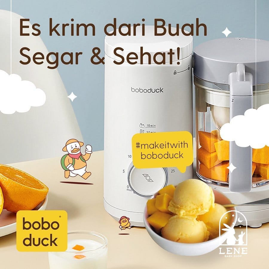 Boboduck Food Processor Blender Heater Mixer Steamer Pengolah Makanan F9005