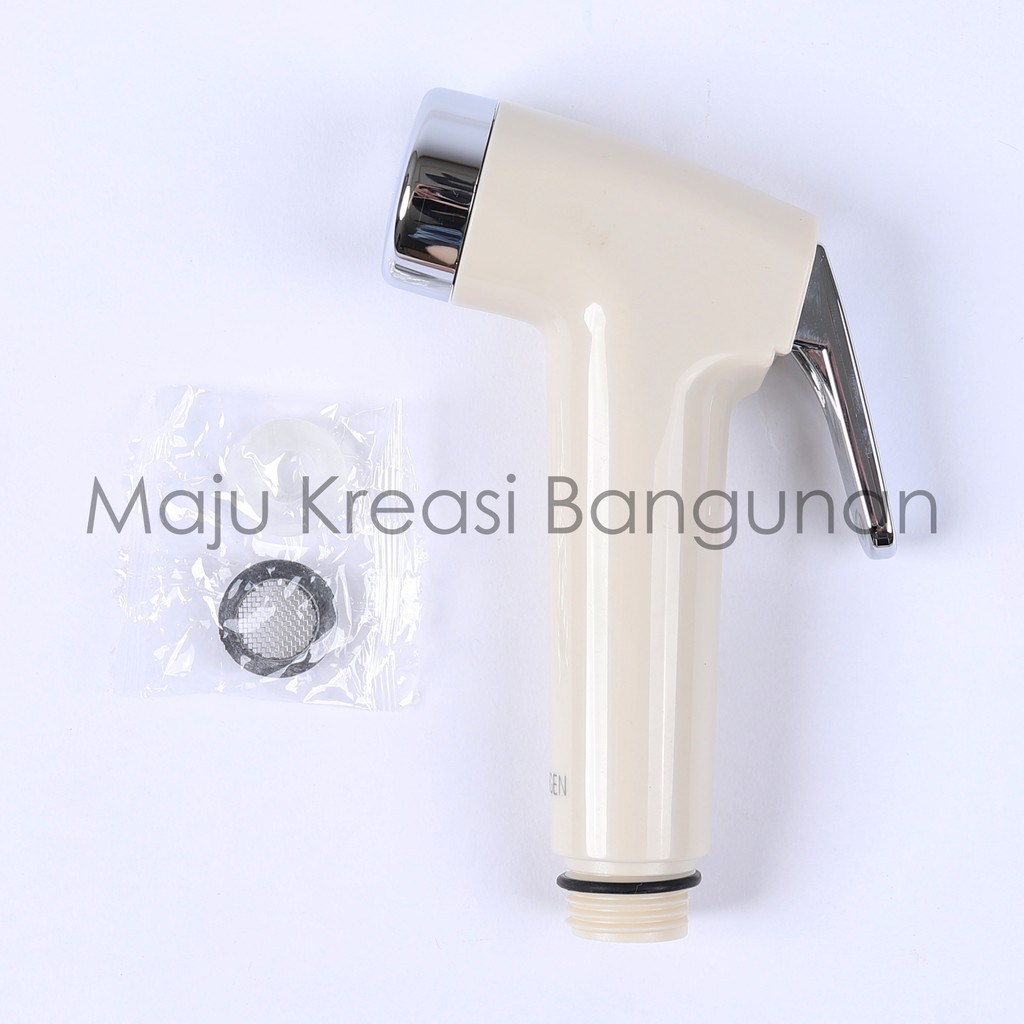 Kepala Jet Shower Bidet Toilet Kloset SOLIGEN Semprotan Air Washer Kamar Mandi Head Putih Chrome