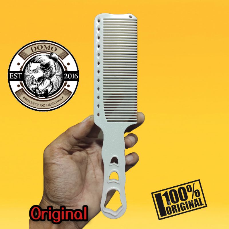 sisir potong rambut flattop original warna putih