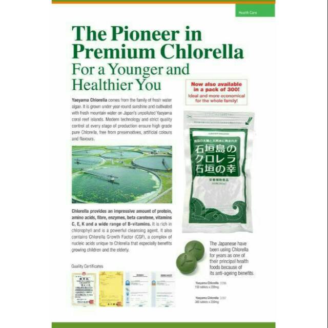 Original Yaeyama Chlorella - Import Japan - Isi 300 Tablet