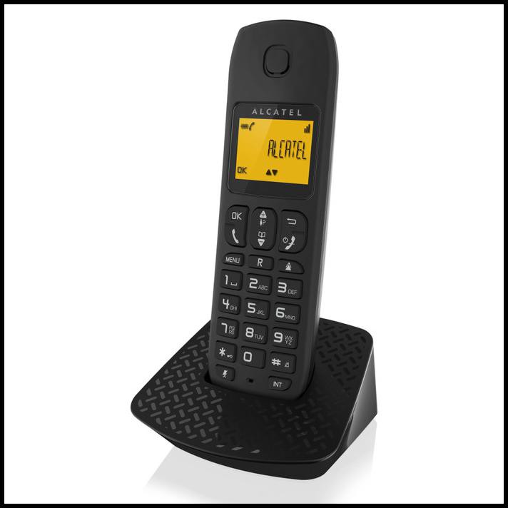 Alcatel Telepon Wireless / Telepon Rumah E132 Hitam