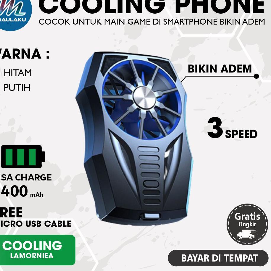 Dijamin Terbaik Smartphone Cooling Fan Cooler HP Pad Kipas Pendingin USB Rechargeable 400mAh