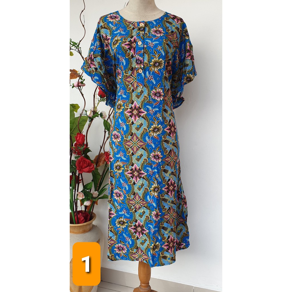 Daster Kencana Ungu Label Biru L3 / KUB L3 / Daster Jumbo L3 / Daster Ukuran Besar