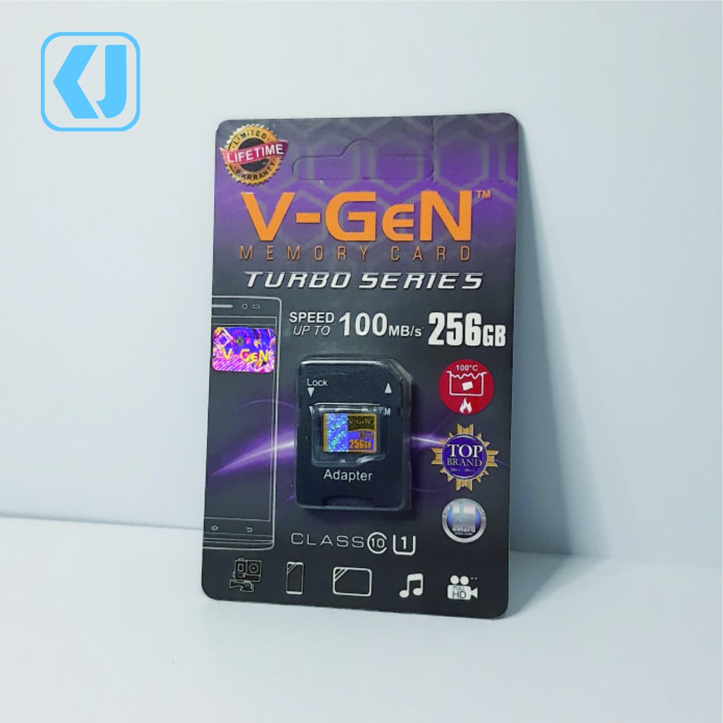 Memory Card Micro SD V-Gen Turbo 256gb Original