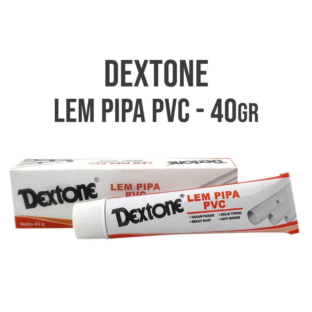 

Lem Pipa PVC Dextone 40 grm Bisa Digunakan Dalam Air LEM PIPA KUAT TAHAN LAMA/ LEM SAMBUNGAN PARALON DEXTONE TUBE 40 GR lem pipa pvc berat 40 gram. setara pvcplas