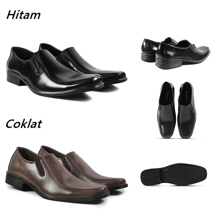 BIG SALE !! Sepatu Casual Formal Pria Pantofel Series Kulit Sintetis Kerja Kantor Murah