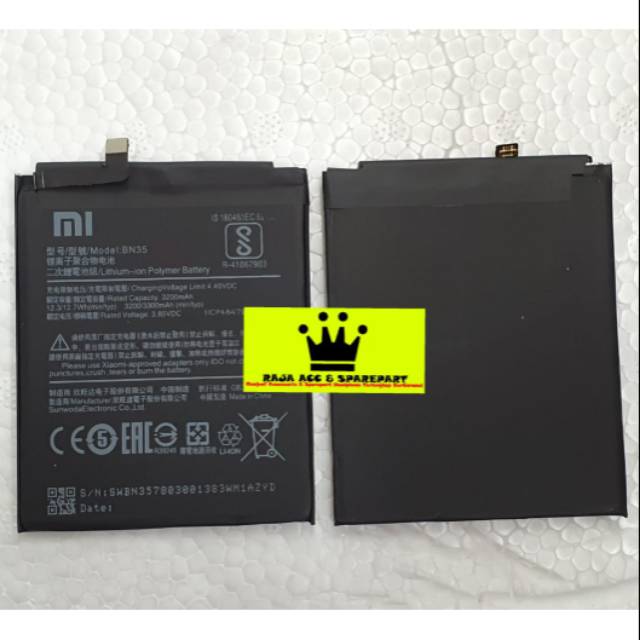 BATRE BATERAI XIOMI BN-35 XIOMI REDMI 5 ORIGINAL
