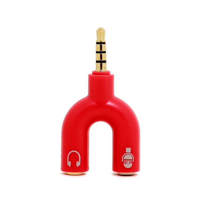 Earphone Converter 3.5Mm - Stereo Splitter Audio untuk MIC &amp; Headset