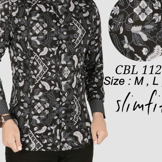 Kemeja Batik Koko Slim Fit / Baju Batik Koko Pria Slim Fit Cbl333