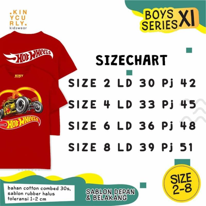 Kaos Anak Boy Series XI Kinycurly Original Pakaian Anak Laki-laki Super Premium