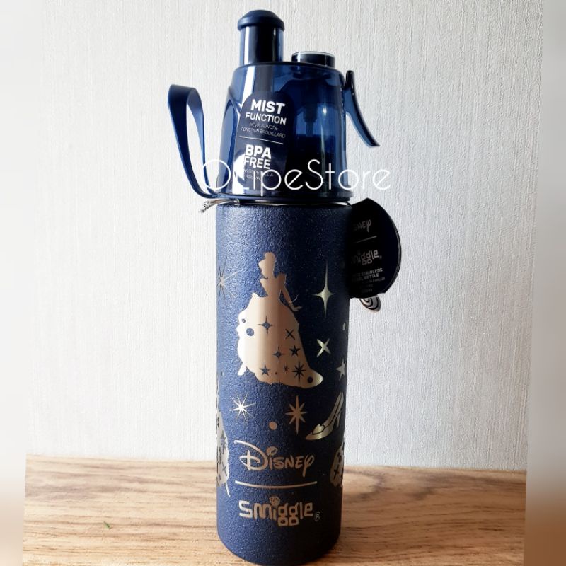SMIGGLE - Disney Princess Stainless Steel Spritz Botol Minum Semprot 1