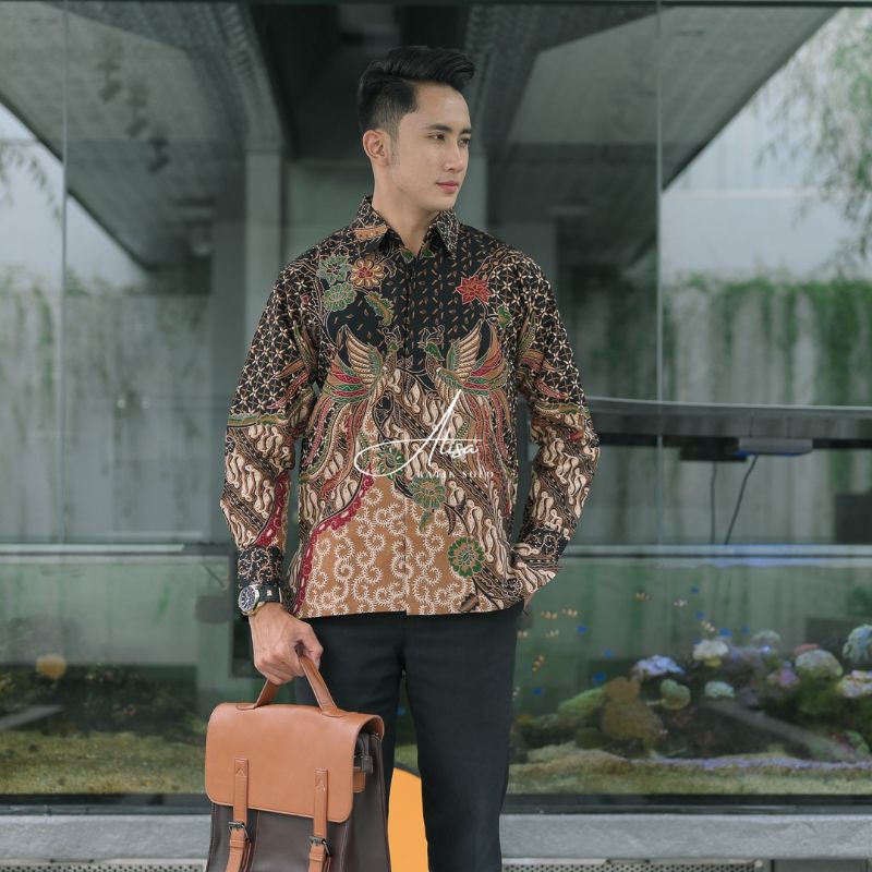Kemeja Batik Lengan panjang Batik pria Furing Batik Prabu Kembar