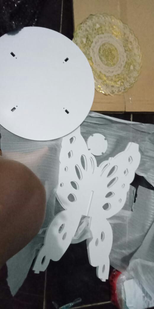 Meja Sudut Coffee Table Meja Ngopi Kupu Kupu