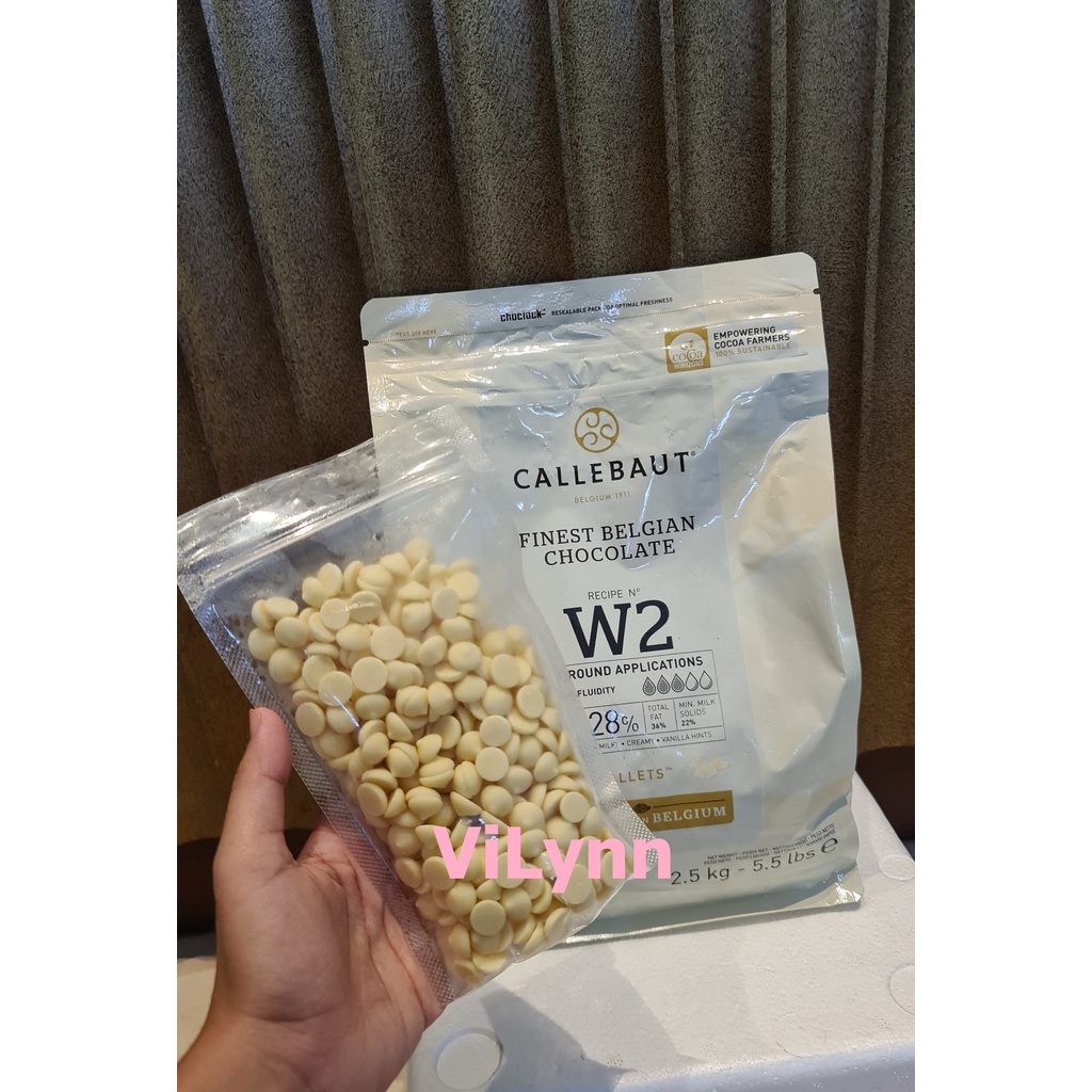 

Callebaut White Chocolate 250Gr 500Gr FREE GEL ICE PACK