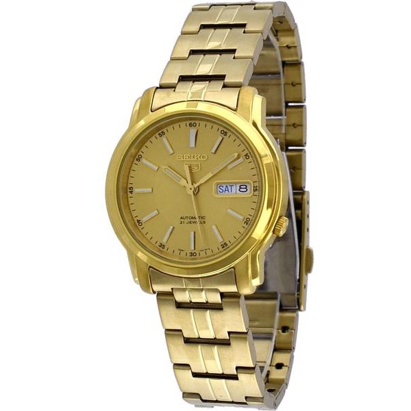 Seiko 5 SNKL86K1 Automatic Full Gold Color | Jam Pria SNKL86