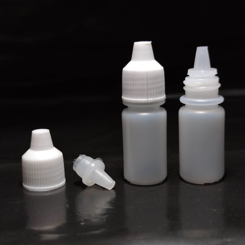 CC HDPE botol tetes 5 ml POLOS LANCIP / plastik putih natural 5ml Bening