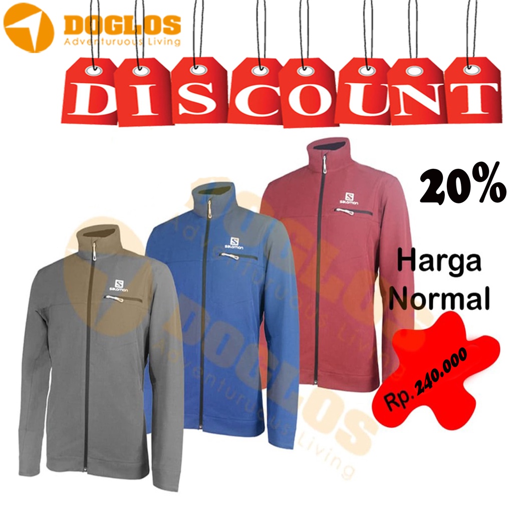 Jaket Softshell Salomon Men Outdoor Non Waterproof