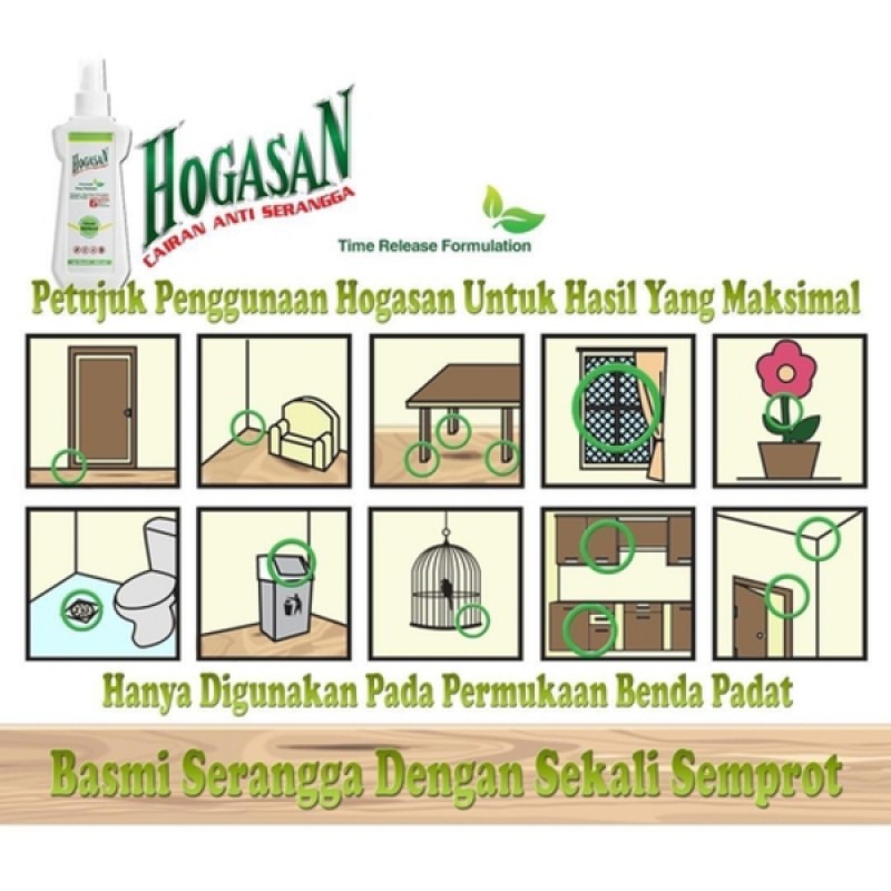 HOGASAN CAIRAN ANTI SERANGGA 200ML - TAHAN HINGGA 6 BULAN anti yamuk, anti semut, anti kecoa, obat nyamuk