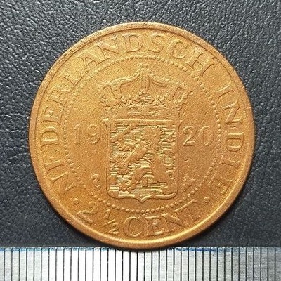 #84-BB. UANG KUNO / KOIN KUNO / BENGGOL 2.5 CENT TAHUN 1920