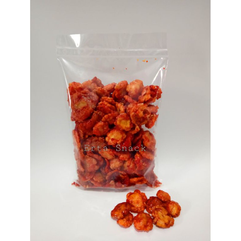 

Emping mlinjo pedas manis/snack camilan kiloan/emping mlinjo 250gr