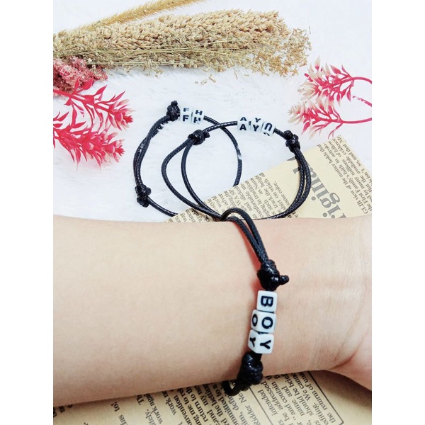 GELANG INITIAL NAMA/ GELANG COPLE PERSAHABATAN