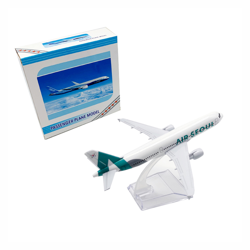 Seoul A320 Model Pesawat Terbang Airbus 320 Die-cast Metal Penumpang 16CM