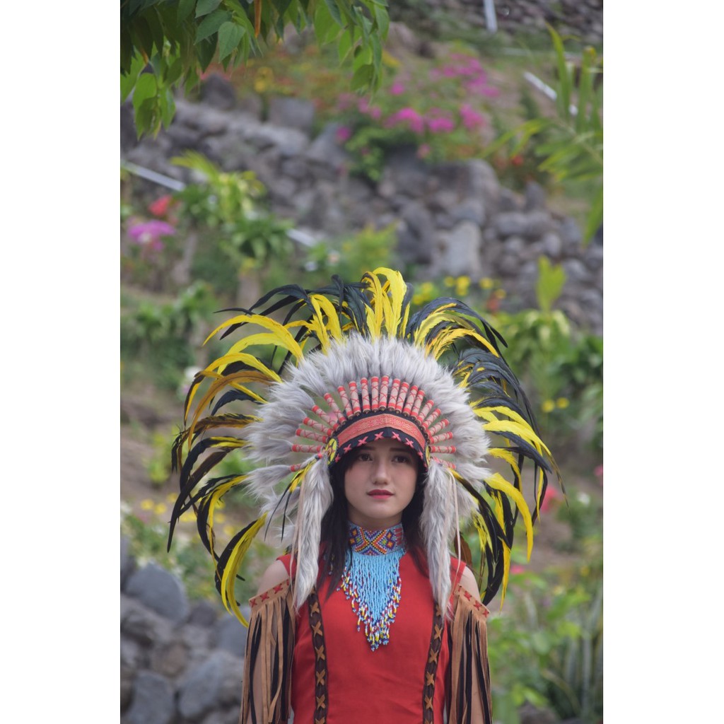 TOPI INDIAN - INDIAN HEADDRESS SMALL AYAM BILABONG