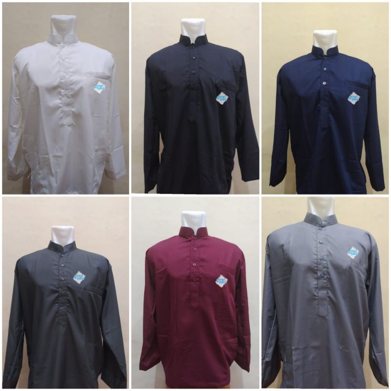 Baju Koko Polos - Baju Koko Lengan Panjang - Baju Koko Tangan Panjang - Baju Koko Model Maroko